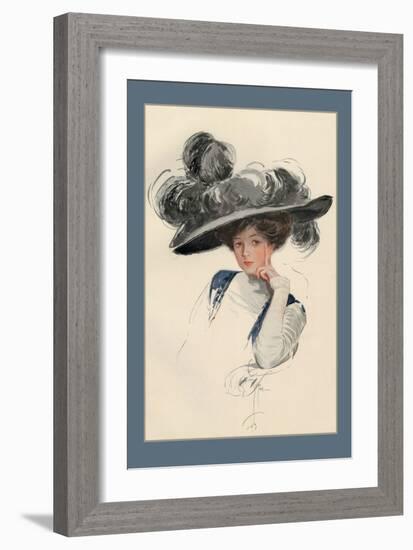 Pondering-Harrison Fisher-Framed Art Print