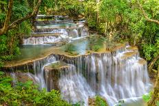 Waterfall in Kanchanaburi Province, Thailand-Pongphan Ruengchai-Mounted Photographic Print