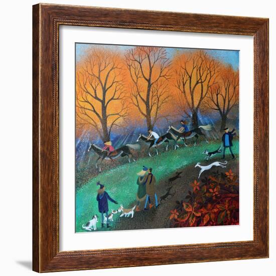 Ponies on the Common, 2017-Lisa Graa Jensen-Framed Giclee Print