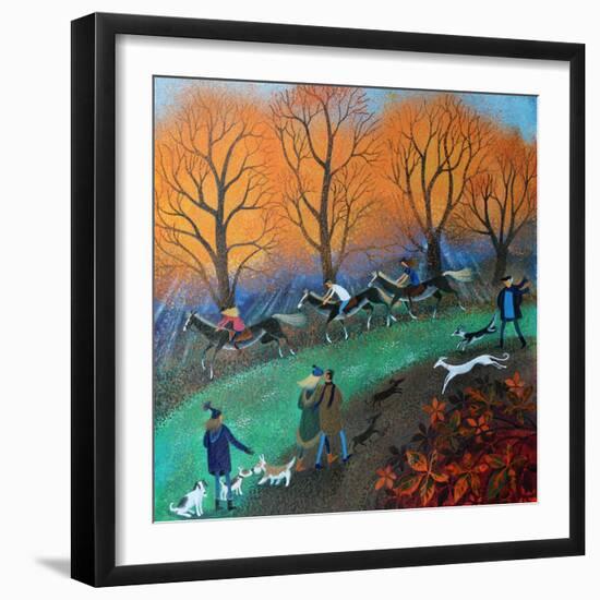 Ponies on the Common, 2017-Lisa Graa Jensen-Framed Giclee Print