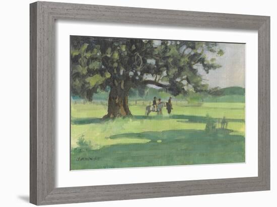 Ponies Under The Tree-Jennifer Wright-Framed Giclee Print