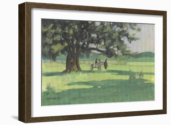 Ponies Under The Tree-Jennifer Wright-Framed Giclee Print