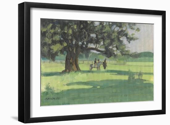 Ponies Under The Tree-Jennifer Wright-Framed Giclee Print