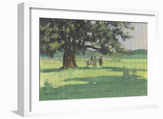 Ponies Under The Tree-Jennifer Wright-Framed Giclee Print