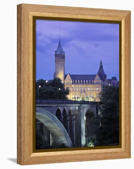 Pont Adolpe, State Savings Bank, Luxembourg-Rex Butcher-Framed Premier Image Canvas