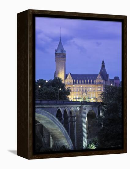 Pont Adolpe, State Savings Bank, Luxembourg-Rex Butcher-Framed Premier Image Canvas