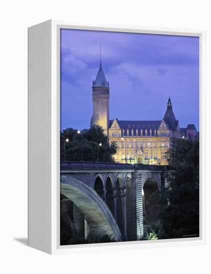 Pont Adolpe, State Savings Bank, Luxembourg-Rex Butcher-Framed Premier Image Canvas