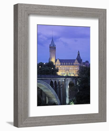 Pont Adolpe, State Savings Bank, Luxembourg-Rex Butcher-Framed Photographic Print