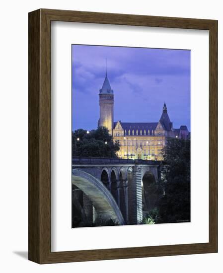 Pont Adolpe, State Savings Bank, Luxembourg-Rex Butcher-Framed Photographic Print