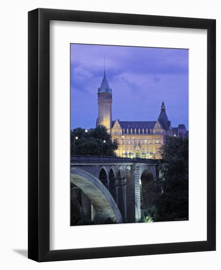 Pont Adolpe, State Savings Bank, Luxembourg-Rex Butcher-Framed Photographic Print