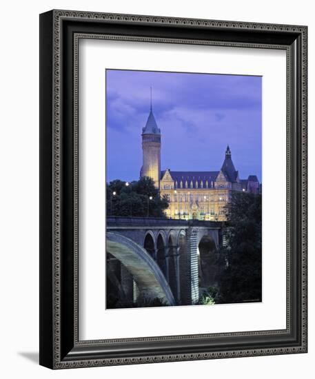 Pont Adolpe, State Savings Bank, Luxembourg-Rex Butcher-Framed Photographic Print