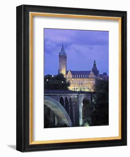 Pont Adolpe, State Savings Bank, Luxembourg-Rex Butcher-Framed Photographic Print