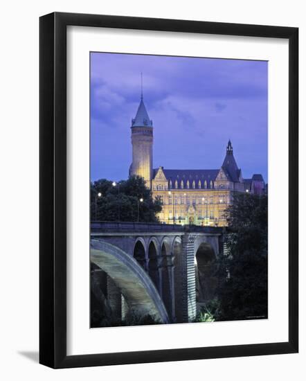 Pont Adolpe, State Savings Bank, Luxembourg-Rex Butcher-Framed Photographic Print