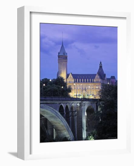 Pont Adolpe, State Savings Bank, Luxembourg-Rex Butcher-Framed Photographic Print