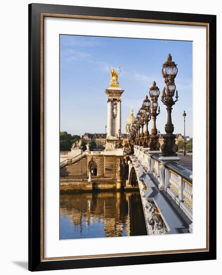 Pont Alexandre-III and Dome des Invalides over Seine river-Rudy Sulgan-Framed Photographic Print