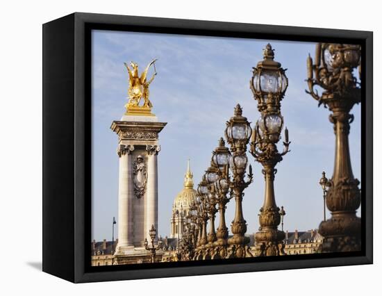 Pont Alexandre-III and Dome des Invalides-Rudy Sulgan-Framed Premier Image Canvas