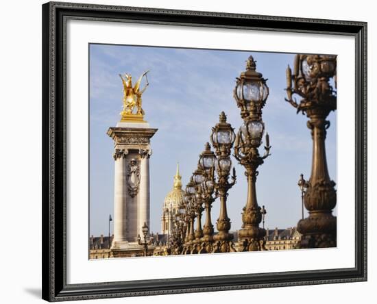 Pont Alexandre-III and Dome des Invalides-Rudy Sulgan-Framed Photographic Print