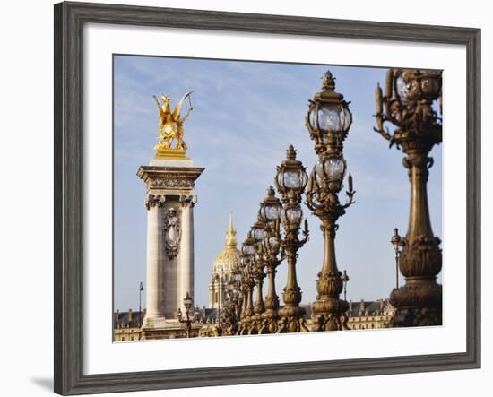 Pont Alexandre-III and Dome des Invalides-Rudy Sulgan-Framed Photographic Print