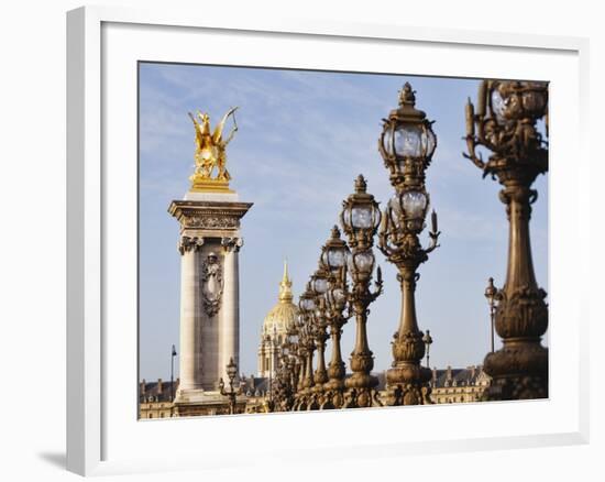 Pont Alexandre-III and Dome des Invalides-Rudy Sulgan-Framed Photographic Print