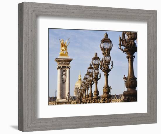 Pont Alexandre-III and Dome des Invalides-Rudy Sulgan-Framed Photographic Print