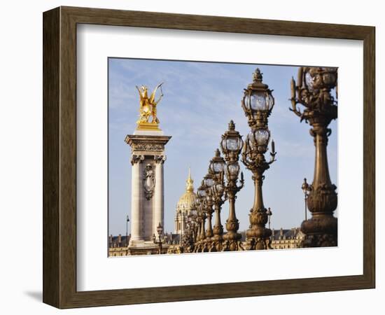 Pont Alexandre-III and Dome des Invalides-Rudy Sulgan-Framed Photographic Print