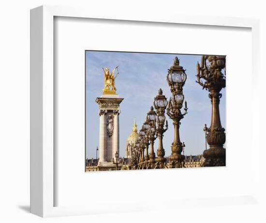 Pont Alexandre-III and Dome des Invalides-Rudy Sulgan-Framed Photographic Print