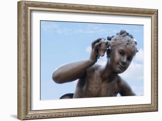 Pont Alexandre III Statue I-Cora Niele-Framed Giclee Print