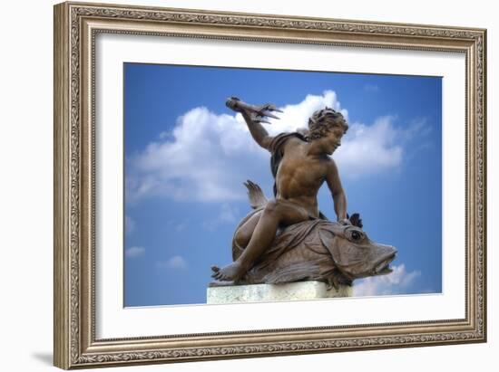 Pont Alexandre III Statue II-Cora Niele-Framed Giclee Print