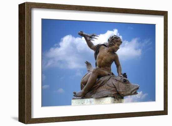 Pont Alexandre III Statue II-Cora Niele-Framed Giclee Print