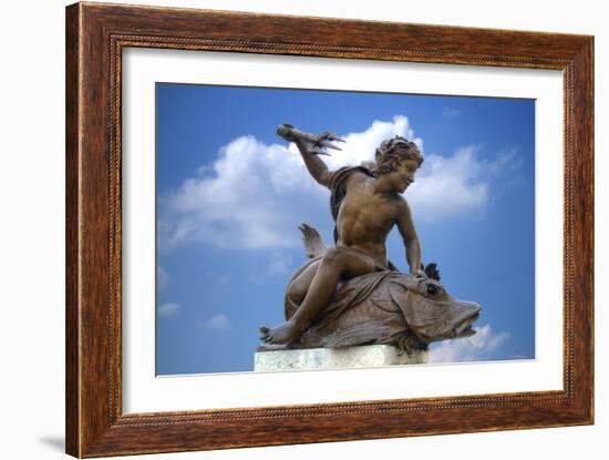 Pont Alexandre III Statue II-Cora Niele-Framed Giclee Print