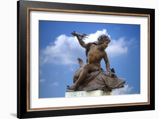 Pont Alexandre III Statue II-Cora Niele-Framed Giclee Print