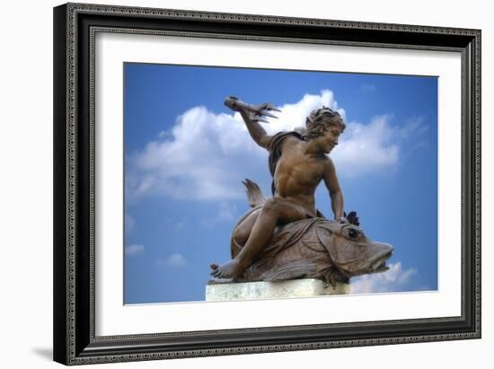 Pont Alexandre III Statue II-Cora Niele-Framed Giclee Print