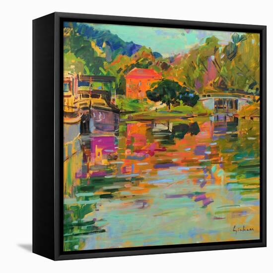 Pont d'Ouche, Burgundy-Peter Graham-Framed Premier Image Canvas