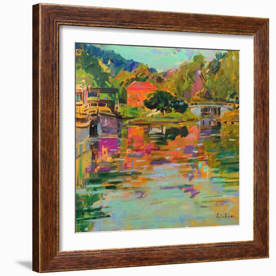 Pont d'Ouche, Burgundy-Peter Graham-Framed Giclee Print