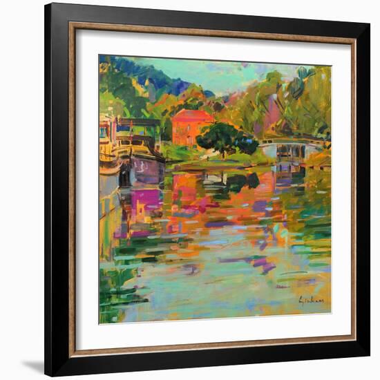 Pont d'Ouche, Burgundy-Peter Graham-Framed Giclee Print