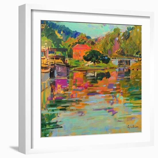 Pont d'Ouche, Burgundy-Peter Graham-Framed Giclee Print