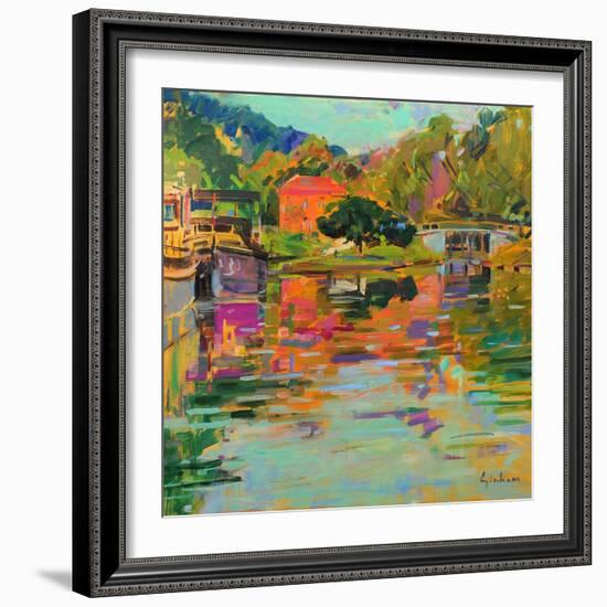 Pont d'Ouche, Burgundy-Peter Graham-Framed Giclee Print