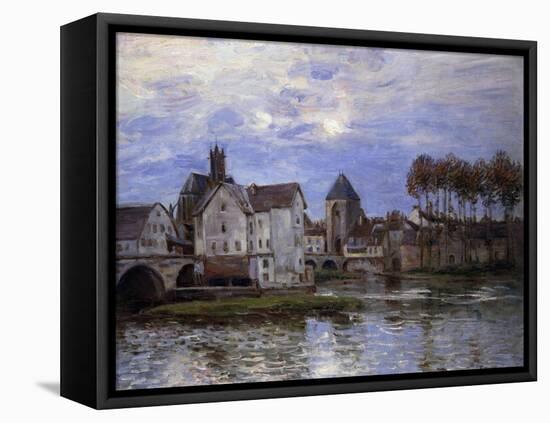 Pont De Moret at Sunset; Le Pont De Moret Au Soleil Couchant, 1892-Alfred Sisley-Framed Premier Image Canvas