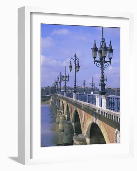 Pont De Pierre, Bordeaux, Gironde, France, Europe-Firecrest Pictures-Framed Photographic Print