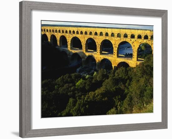 Pont Du Gard, Languedoc, France-Bruno Morandi-Framed Photographic Print