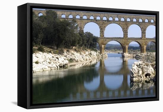 Pont Du Gard, Roman Aqueduct from Ad 1st Century, Near Vers, Gard, France-Natalie Tepper-Framed Premier Image Canvas