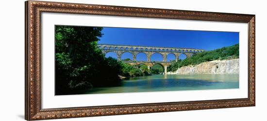 Pont Du Gard Roman Aqueduct Provence France-null-Framed Photographic Print