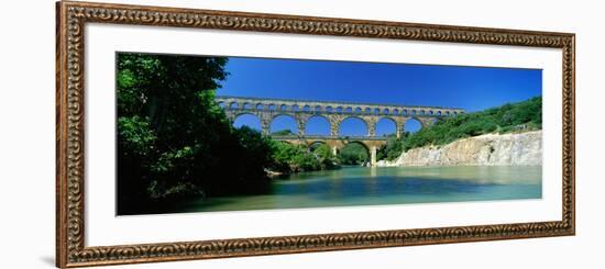 Pont Du Gard Roman Aqueduct Provence France-null-Framed Photographic Print