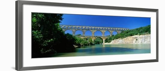 Pont Du Gard Roman Aqueduct Provence France-null-Framed Photographic Print