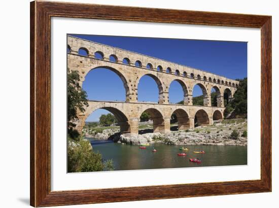 Pont Du Gard, Roman Aqueduct, River Gard, Languedoc-Roussillon, Southern France, France-Markus Lange-Framed Photographic Print