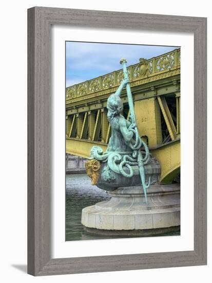 Pont Mirabeau Detail-Cora Niele-Framed Giclee Print