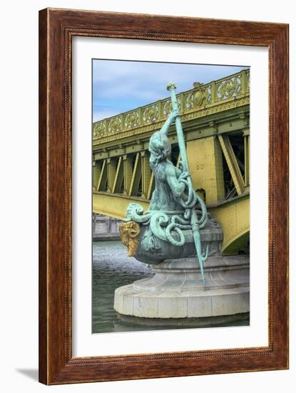 Pont Mirabeau Detail-Cora Niele-Framed Giclee Print