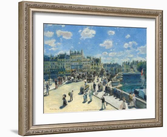 Pont-Neuf, 1872-Pierre-Auguste Renoir-Framed Art Print