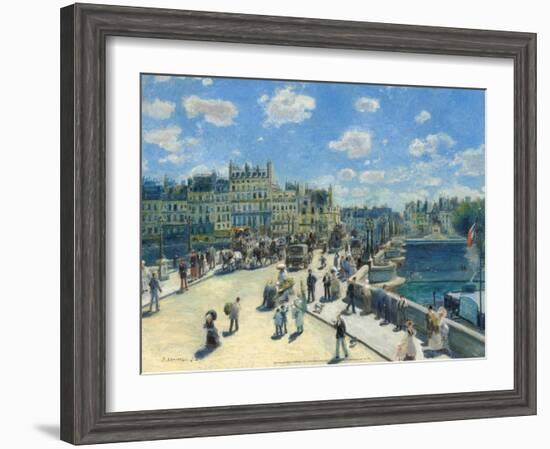 Pont-Neuf, 1872-Pierre-Auguste Renoir-Framed Art Print