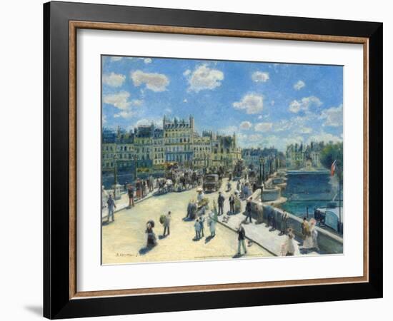 Pont-Neuf, 1872-Pierre-Auguste Renoir-Framed Art Print